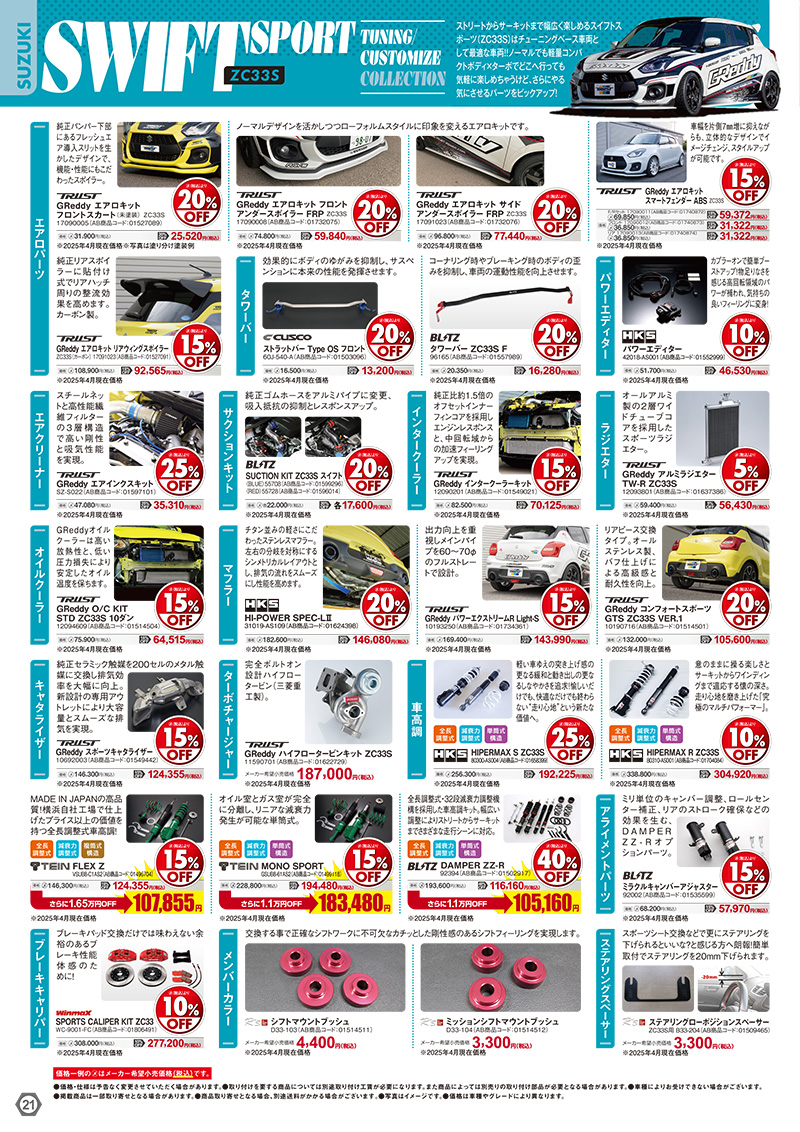 2025年-2026年 オートバックスヒートアップキャンペーン SUZUKIスイフトスポーツ
